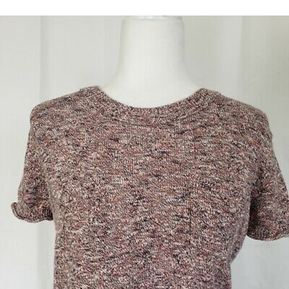 Madewell Pink Pocket Tee Sweater XS Heathered - Picture 5 of 6